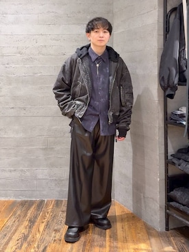 「アイテム（ピアス（片耳用））」を使った、HARE     もりたいさん（メンズ・168cm・20代）の冬コーディネート