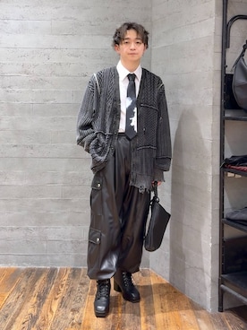 「アイテム（ネクタイ）」を使った、HARE     もりたいさん（メンズ・168cm）の秋コーディネート