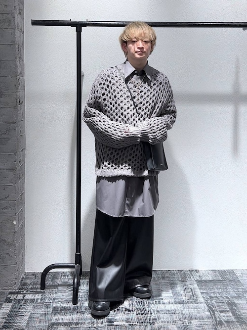 HARE パンツ シンセティックレザーバギーワイドパンツ(HARE