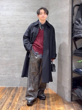 「HARE（ハレ）の【MADE IN JAPAN】ツイストリング(HARE)（リング）」を使った、HARE     もりたいさん（メンズ・168cm）の冬コーディネート