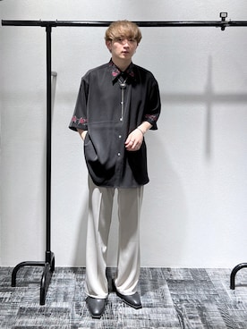 「ジャージーパンツ」｜「アイテム（アクセサリー）」を使った、HARE     もりたいさん（メンズ・168cm）の春コーディネート