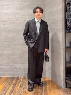 「アイテム（テーラードジャケット）」を使った、HARE     もりたいさん（メンズ・168cm）の冬コーディネート