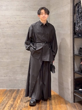 「HARE（ハレ）の【MADE IN JAPAN】ツイストリング(HARE)（リング）」を使った、HARE     もりたいさん（メンズ・168cm）の冬コーディネート