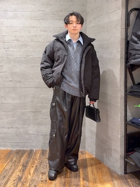 「アイテム（ピアス（片耳用））」を使った、HARE     もりたいさん（メンズ・168cm・20代）の冬コーディネート