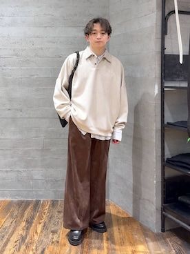 「アイテム（ピアス（片耳用））」を使った、HARE     もりたいさん（メンズ・168cm）の秋コーディネート