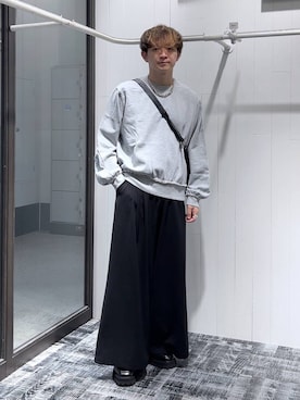 「アイテム（スウェット）」を使った、HARE     もりたいさん（メンズ・168cm・20代）の夏コーディネート