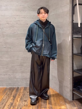 「アイテム（ピアス（片耳用））」を使った、HARE     もりたいさん（メンズ・168cm）の秋コーディネート