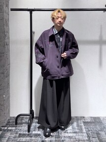 HARE ブルゾン　刺繍 HARE（ハレ）の「グラデブリーチZIPパーカー(HARE)（パーカー