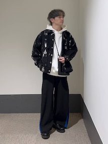 HARE(ハレ)の「ダブルZIPレイヤードラインパンツ(HARE)(スラックス HARE(ハレ)の「ダブルZIPレイヤードラインパンツ(HARE)(スラックス