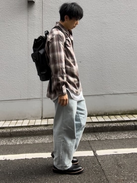 「SFW（エスエフダブリュー）のアイテム（ブーツ）」を使った、MASAYAさん（メンズ・160cm）の秋コーディネート