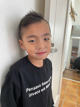 「MSGM KIDS（エムエスジーエムキッズ）のアイテム」を使った、rukiya1021さん（キッズ・123cm）の春コーディネート