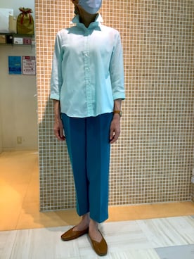 BRICK HOUSE シャツ工房 葛西アリオ店さん（レディース・162cm）の夏コーディネート