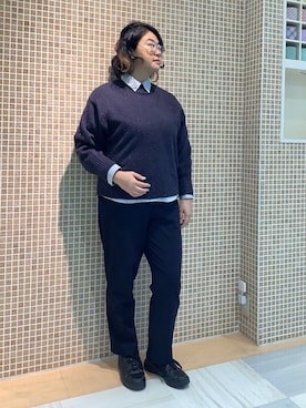 BRICK HOUSE シャツ工房 葛西アリオ店さん（レディース・163cm）の冬コーディネート