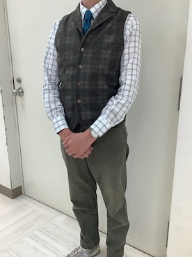 BRICK HOUSE シャツ工房 葛西アリオ店さん（メンズ・177cm）の秋コーディネート