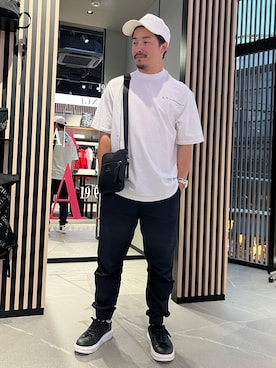 「みんなの白Tフェス」｜「アイテム（スウェットパンツ）」を使った、Y. SHOTAROさん（メンズ・163cm）の夏コーディネート