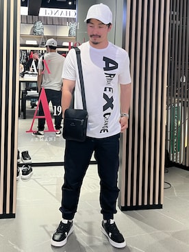 「みんなの白Tフェス」｜「アイテム（スウェットパンツ）」を使った、Y. SHOTAROさん（メンズ・163cm）の夏コーディネート