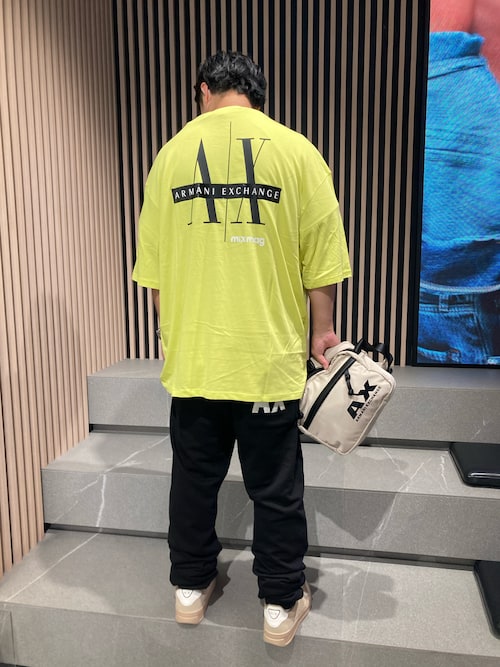 2025AX ARMANI EXCHANGE 背中デカロゴ半袖Tシャツ XL アルマーニ セール】【A|X アルマーニ エクスチェンジ】〈RAMADAN CAPSULE