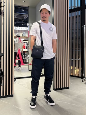 「みんなの白Tフェス」｜「アイテム（スウェットパンツ）」を使った、Y. SHOTAROさん（メンズ・163cm）の夏コーディネート