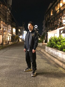「新作」｜「アイテム（ブルゾン）」を使った、Y. SHOTAROさん（メンズ・163cm）の秋コーディネート
