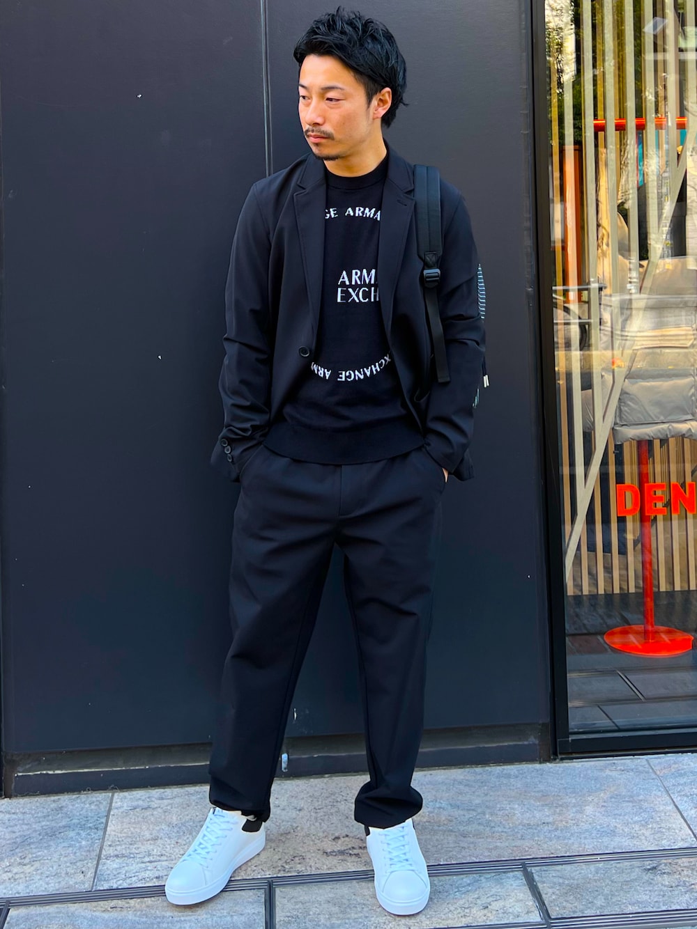 ARMANI EXCHANGE テーラードジャケット シングル コットン