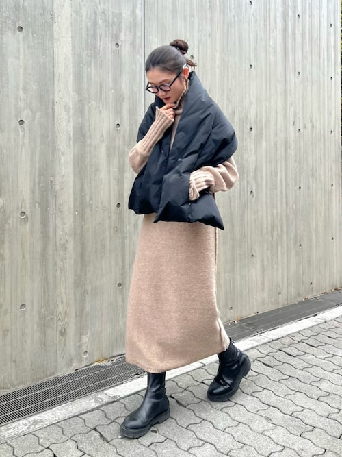 AK+1 / 2WAY ダウン ケープを使った人気ファッションコーディネート - WEAR