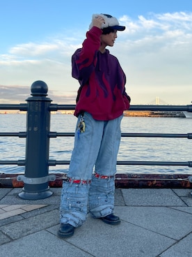 「アイテム（ヘアバンド）」を使った、Rin⚡️さん（メンズ・165cm）の秋コーディネート