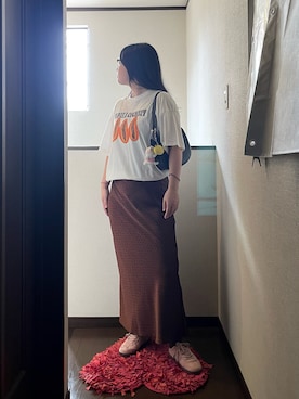 「水玉」｜「アイテム（Tシャツ/カットソー）」を使った、napoblackさん（レディース・158cm）の夏コーディネート
