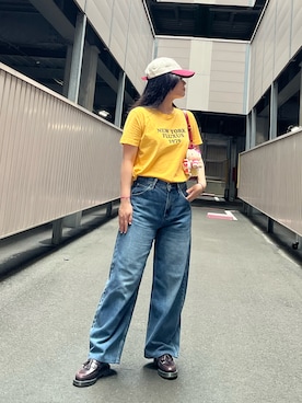 「アイテム（ローファー）」を使った、napoblackさん（レディース・158cm）の夏コーディネート