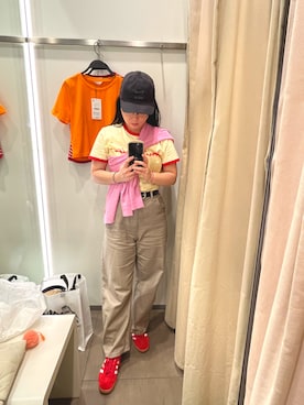 「H&M（エイチ・アンド・エム）のアイテム」を使った、napoblackさん（骨格ウェーブ・レディース・158cm）の夏コーディネート