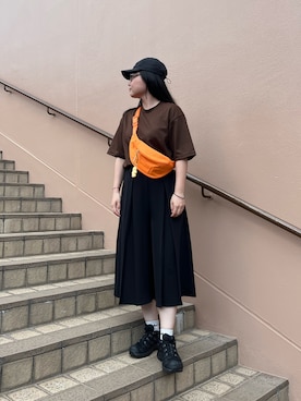 「アイテム（ソックス/靴下）」を使った、napoblackさん（レディース・158cm）の夏コーディネート