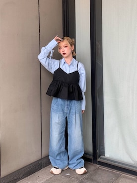 「アイテム（その他トップス）」を使った、yuki1gouさん（レディース・152cm・20代）の秋コーディネート