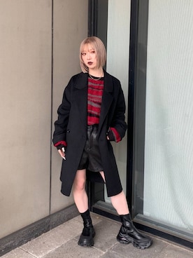 「アイテム（ピーコート）」を使った、yuki1gouさん（レディース・152cm・20代）の秋コーディネート