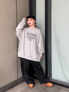 「アイテム（ハンチング/ベレー帽）」を使った、yuki1gouさん（レディース・152cm・20代）の秋コーディネート
