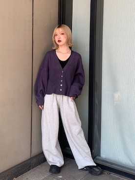 「アイテム（スウェットパンツ）」を使った、yuki1gouさん（レディース・152cm・20代）の秋コーディネート
