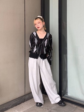 「アイテム（スウェットパンツ）」を使った、yuki1gouさん（レディース・152cm・20代）の秋コーディネート