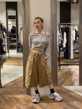 「アイテム（カーゴパンツ）」を使った、yuki1gouさん（レディース・152cm・20代）の夏コーディネート