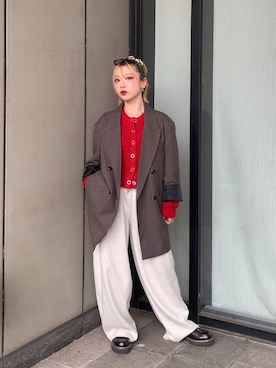 「アイテム（スウェットパンツ）」を使った、yuki1gouさん（レディース・152cm・20代）の秋コーディネート