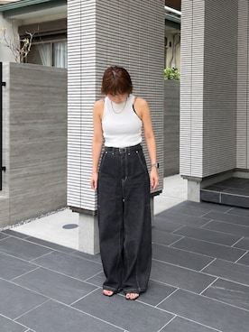 「iki（イキ）のアイテム（デニムパンツ、ブルー系）」を使った、ery928 さん（レディース・152cm）の夏コーディネート