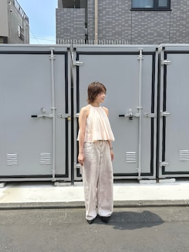 「SNIDEL（スナイデル）のアイテム（トップス）」を使った、ery928 さん（レディース・152cm）の夏コーディネート