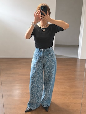 「FETICO（フェティコ）のアイテム」を使った、eri009さん（レディース・152cm）の夏コーディネート