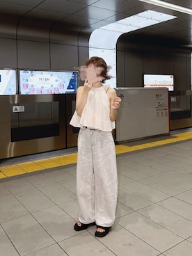「SNIDEL（スナイデル）のアイテム（トップス）」を使った、ery928 さん（レディース・152cm）の夏コーディネート