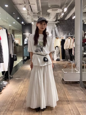 「JEANASIS（ジーナシス）のアイテム（キャップ）」を使った、HARUさん（レディース・163cm）の春コーディネート