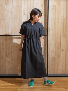 「ワンピース×スニーカー」｜AlpenGroupさん（レディース・158cm）の夏コーディネート