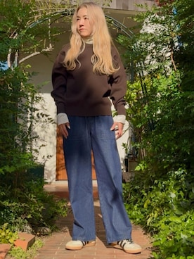 「アイテム（その他トップス）」を使った、Kanaeさん（レディース・155cm）の秋コーディネート