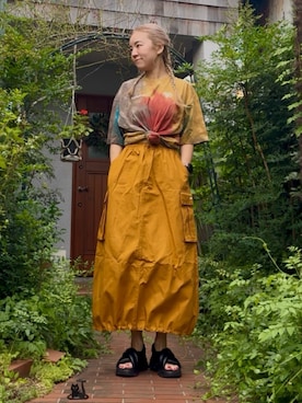 「NIKE(ナイキ)のアイテム(Tシャツ/カットソー)」を使った、Kanaeさん(レディース・155cm)の秋コーディネート