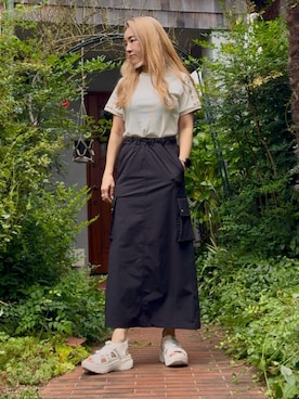 adidas（アディダス）の「adidas アディダス W 3ST MIDI SKIRT