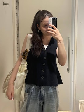 「アイテム（アクセサリー）」を使った、AI_YOSHIHARAさん（レディース・165cm）の春コーディネート