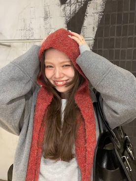 「アイテム（ピーコート）」を使った、AI_YOSHIHARAさん（レディース・165cm）の秋コーディネート