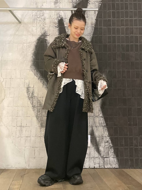 Wフリルヘムレースブラウス/605842（シャツ/ブラウス）｜JEANASIS