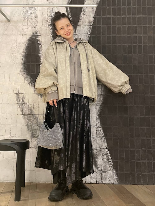 ヴィンテージパファーレザーブルゾン【中綿入りで冬の防寒も